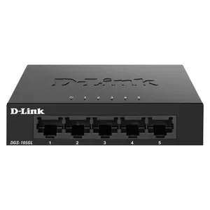 D-Link DGS-105GL сетевой коммутатор Неуправляемый Gigabit Ethernet (10/100/1000) Черный