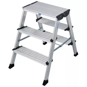 Krause 126030 step stool Aluminium Aluminium, Black