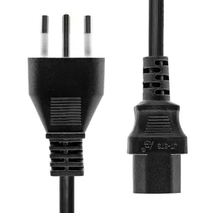 ProXtend PC-LC13-003 elektrības kabelis Melns 3 m L-veida elektrības spraudnis C13 uzmava