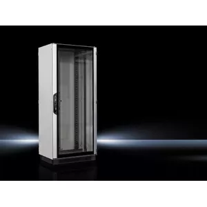 Шкаф-стойка Rittal 5307.154 42U напольный, грузоподъёмность 815 кг, замок с ключом, чёрно-серый