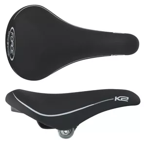 Седло для велосипеда Force K2 Black 12790 F20001 Регулируемое Comfort