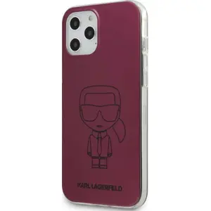 Protective phone cover Karl Lagerfeld for iPhone 12 / 12 Pro 6.1'' PC/TPU Dark Pink