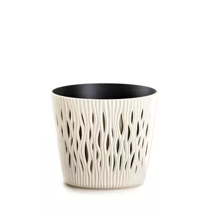 Flowerpot Prosperplast DSR260-CY728 Cream Ceramic pot, model DSR260-CY728 by Prosperplast