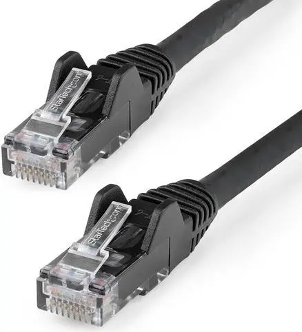 Ethernet kabelis StarTech.com N6LPATCH50CMBK 50cm
