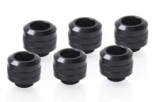 Комплект фитингов Alphacool 17475 — латунь, черный, Ø 22 мм, высота 20 мм