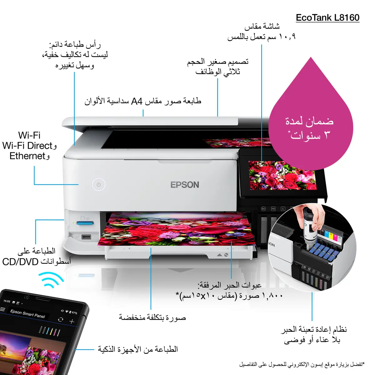 Epson EcoTank L8160 printeris Photo 15