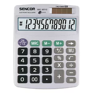 Basic Calculator Sencor SEC 367/12 Pocket Grey
