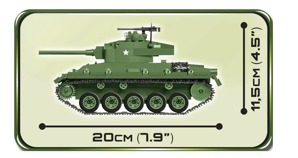 Cobi танк M24 Chaffee 1:35 модель Photo 4