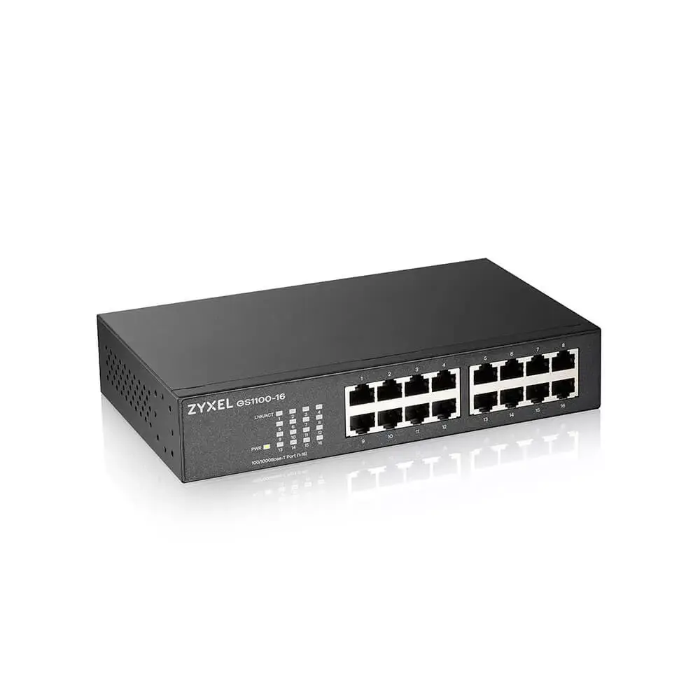 Неуправляемый коммутатор Zyxel GS1100-16 Photo 2