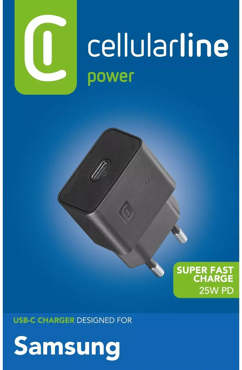 Lādētājs iekštelpās Cellularline Super Fast Charger