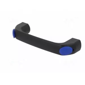 Paklāja rokturis Polyamide melns, augstums 34 mm, garums 120 mm, Rug Rokturis