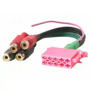 ISO аудиоконнектор с 4 RCA гнёздами, модель EB1186785903, 11 контактов
