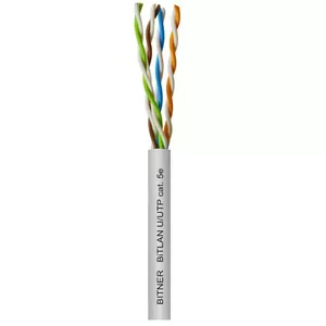 Network cable BITNER BITLAN U/UTP Cat5e 200 MHz 24 AWG, 305 m, grey