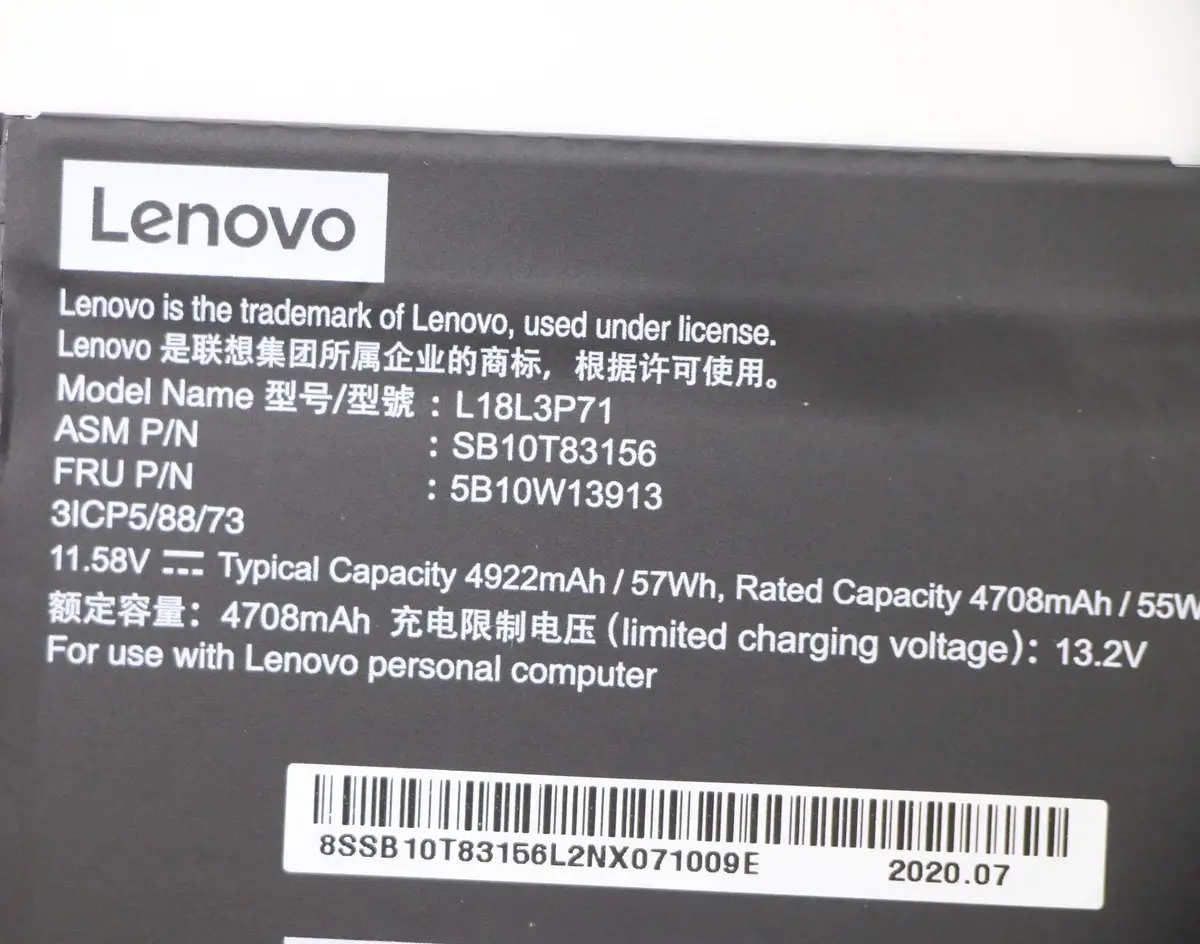 Akumulators Lenovo 5B10W13913 Photo 5
