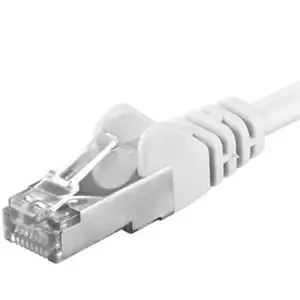 Networking Cable PremiumCord SP6ASFTP005W RJ-45 Cat6a 0.5 m White