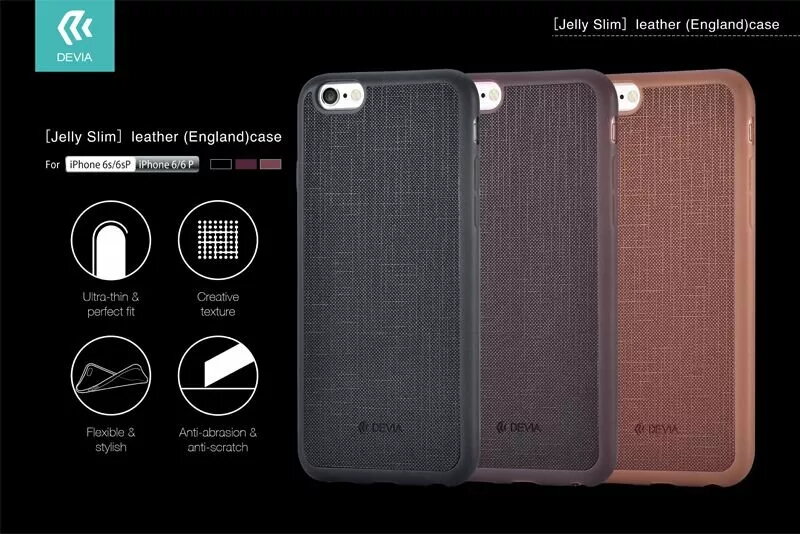 Vāciņš Devia Jelly Slim Leather priekš