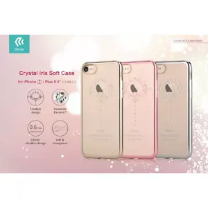Чехол Devia для Apple iPhone 6/6s Crystal Iris Silver - прозрачный декоративный корпус