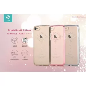 Чехол Devia для iPhone 6 Plus / 6s Plus — Crystal Iris, шампань-золото