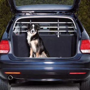 Dog car tubular barrier Trixie 13171 — pressure-mounted trunk barrier 1630×480 mm