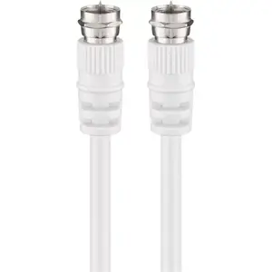 Коаксиальный кабель Goobay 27202 10 м F male белый