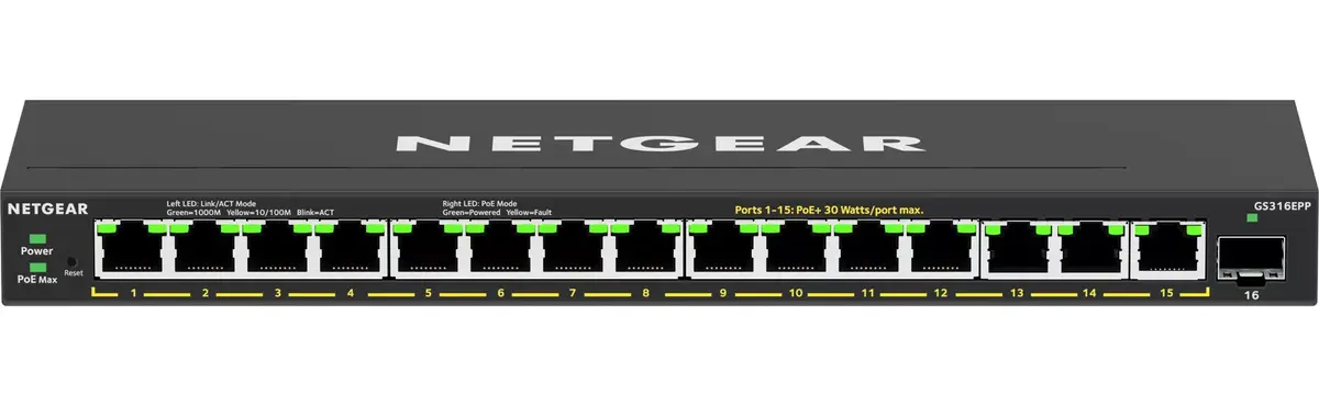Управляемый коммутатор NETGEAR GS316EPP Photo 4