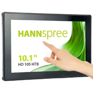 Hannspree Open Frame HO 105 HTB 10.1" LCD Digitālās zīmes panelis HD Skārienekrāns Melns