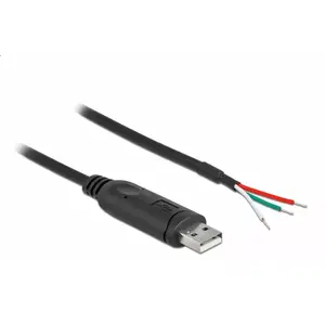 Адаптер кабель USB 2.0 Type-A к Serial RS-232 2м DeLOCK 90428
