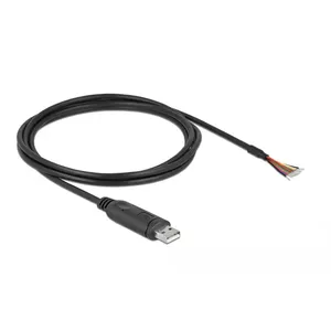 Адаптер кабель USB 2.0 Type-A к Serial RS-232 DeLOCK 90416