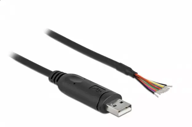 Adaptera kabelis USB 2.0 Type-A uz Serial RS-232 DeLOCK Photo 2
