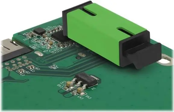 Optiskās šķiedras savienotājs PCB SC Simplex