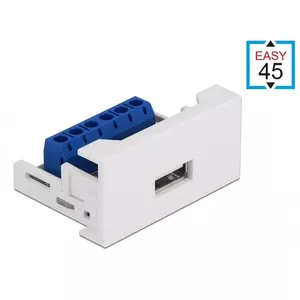 USB 2.0 Type-A Female to Terminal Block DeLOCK Easy 45 Module