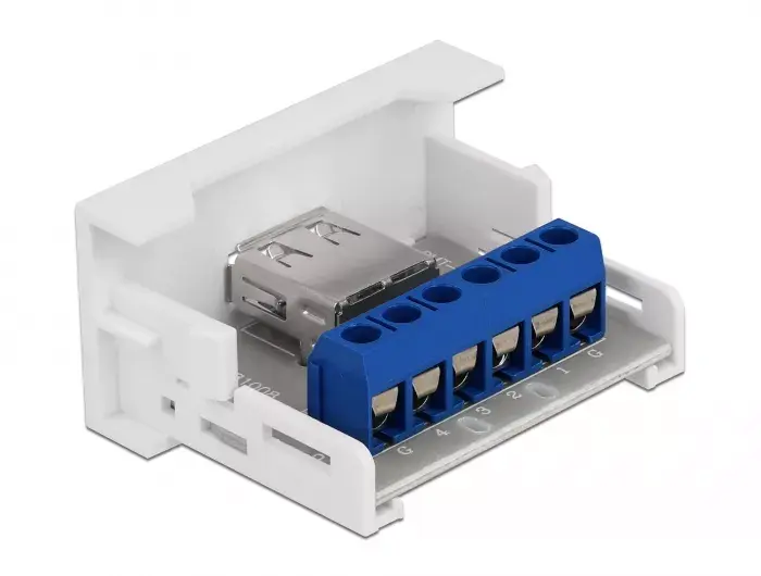 USB 2.0 Type-A Female to Terminal Block DeLOCK Easy 45 Module Photo 2