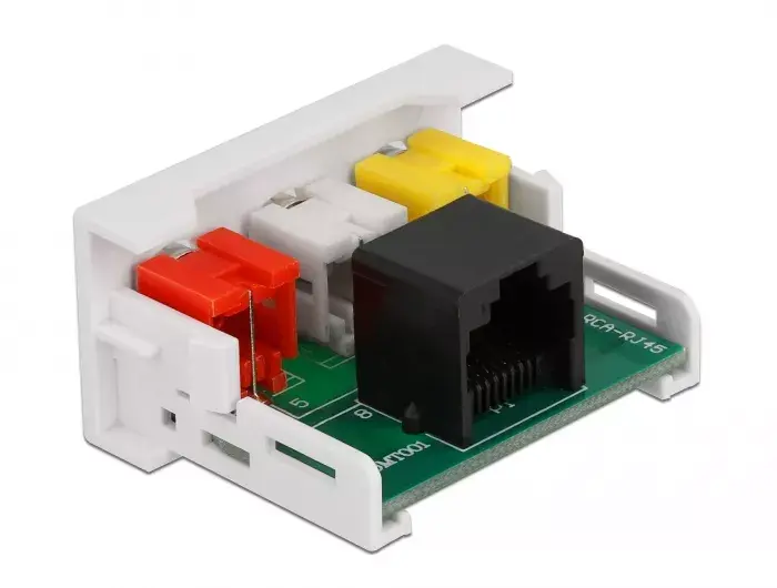 DeLOCK Easy 45 Модуль 3 x RCA female к RJ45 female порт Photo 2