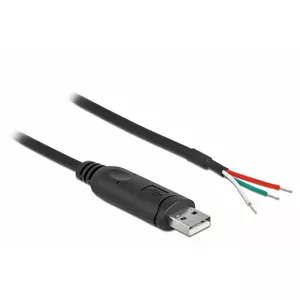 Адаптер кабель USB 2.0 Type-A к Serial RS-232 DeLOCK 63497