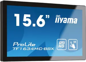 iiyama ProLite TF1634MC-B8X 15.6 Collu Full HD IPS LED Skārienjūtīgais Monitors ar Projicēto Capacitive Touch un HDMI DP
