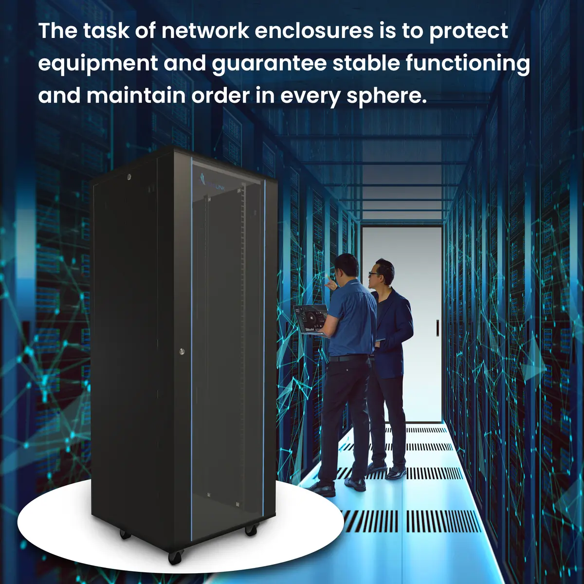 Extralink Freestanding Rackmount Cabinet 42U Photo 20