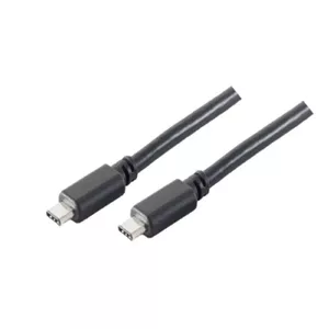 USB Cable S/CONN 77140-1.0 USB 3.2 Gen 1 1m USB C USB B Black