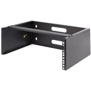Wall-mount 4U Network Rack StarTech WALLMOUNT4 — 14-inch (low profile), 19" patch panel bracket, 20 kg capacity, black