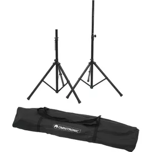 PA speaker stand set Omnitronic MOVE MK2 — extendable, height‑adjustable, 2 pieces