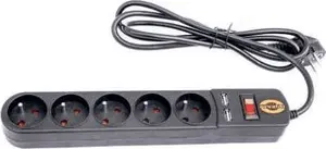 Strāvas pagarinātājs ar pārsprieguma aizsardzību ORVALDI ORV-5 1,5 m ar USB lādētāju