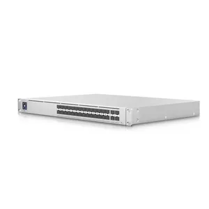 Коммутатор уровня 3 управляемый UBIQUITI UniFi USW-PRO-AGGREGATION-EU — 28 SFP+, 760 Гбит/с, DC 11,5 В, поддержка 10G, 4,6 кг, серый