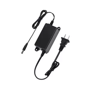 Power adapter DAHUA PFM320 for security cameras, input 100–240V, 0.5 m cable, black, 45×104 mm