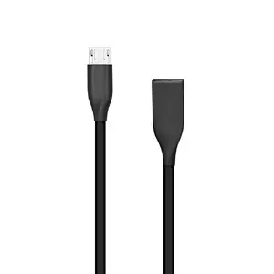 USB Micro-B kabelis extra digital CA911226 — silikona apvalks, melns, 1 m