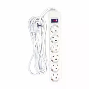 Extension cord PPSA10M30S6 — 3 m cable, 6 sockets, with switch