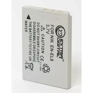 Аккумулятор для фотоаппарата extra digital EN-EL8 3.7V 1050mAh для Nikon