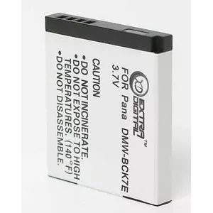 Rechargeable Battery extra digital DMW-BCK7E 7.2V 1200mAh for compatible devices