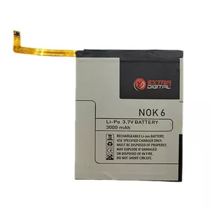 Battery extra digital SM180080 for Nokia 6 — Li-ion 3000mAh