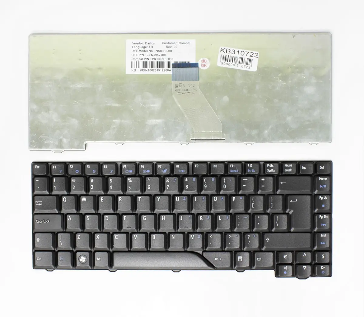 Klaviatūra Acer priekš Aspire 5310 5315
