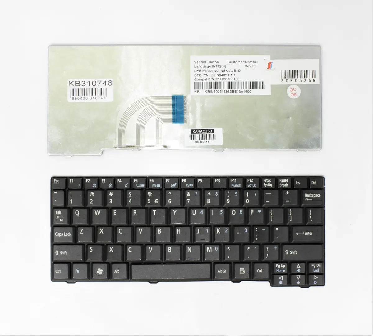Klaviatūra Acer priekš Aspire One A110