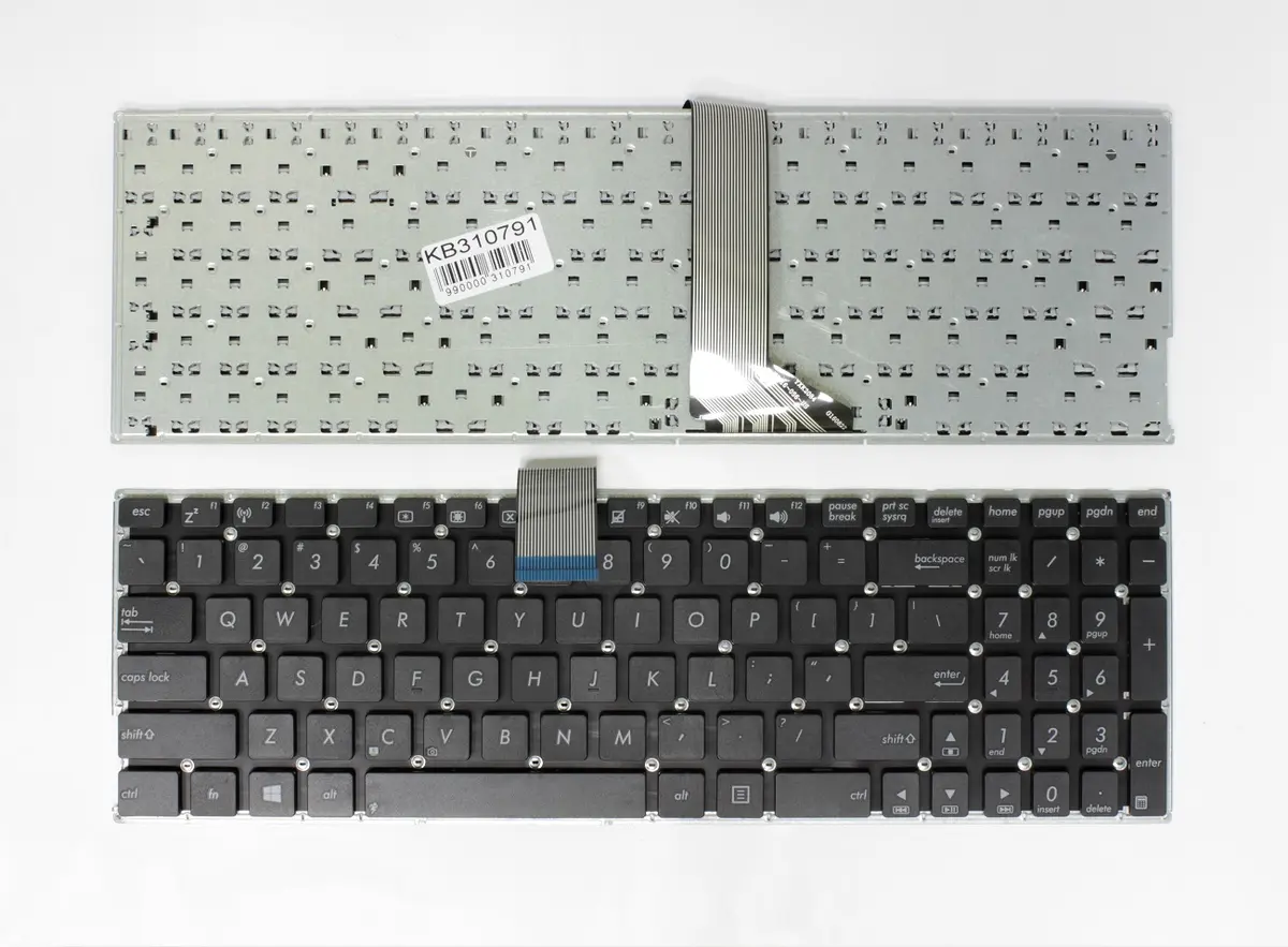 Klaviatūra Asus KB310791 QWERTY, melna —